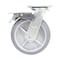 Vestil Thermoplastic Rubber Swivel With Total Brake Caster 8 In. x 2 In. 705 lb Light Gray CST-VE-8X2TPR-SWTB - alternate 2